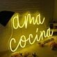 Ama Cocina Yellow Neon Sign
