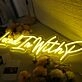 Loced In With P Yellow Neon Sign