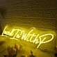 Loced In With P Yellow Neon Sign