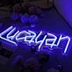 Lucauan Blue Neon Sign
