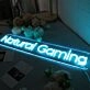 Natural Gaming Blue Neon Sign