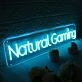 Natural Gaming Blue Neon Sign