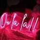 Ou La La Red Neon Sign