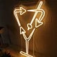 Arrow Cocktails Yellow Neon Sign