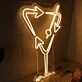 Arrow Cocktails Yellow Neon Sign