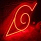 Konoha Village Red Neon Sign