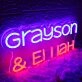 Grayson And Elijah Custom Neon Sign