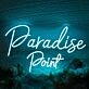 Paradise Point Blue Neon Sign