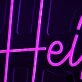 The Heibys Purple Neon Sign