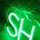 Shake Bar Green Neon Sign