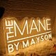 The Mane By Mayson Yellow Neon Sign