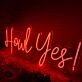Howl Yes Red Neon Sign