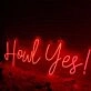 Howl Yes Red Neon Sign