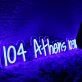 104 Athens 1038 Blue Neon Sign