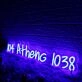 104 Athens 1038 Blue Neon Sign