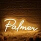 Palmer Yellow Neon Sign