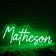 Matheson Green Neon Sign