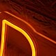 3D Druck Orange Neon Sign