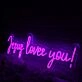 Jesus Loves You Purple Neon Sign