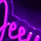 Jesus Loves You Purple Neon Sign