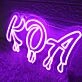 KOA Purple Neon Sign