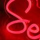 See Bilinggiie Red Neon Sign