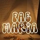 Fae Maria Yellow Neon Sign