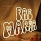 Fae Maria Yellow Neon Sign