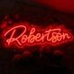 Robertson Red Neon Sign