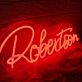 Robertson Red Neon Sign