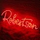 Robertson Red Neon Sign