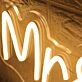 Mr And Mrs Milne Yellow Neon Sign