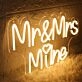 Mr And Mrs Milne Yellow Neon Sign