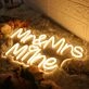 Mr And Mrs Milne Yellow Neon Sign
