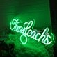 The Leachs Green Neon Sign