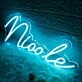 Nicole Blue Neon Sign