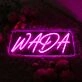 WADA Pink Neon Sign