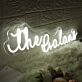 The Galans White Neon Sign