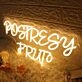 Postresy Fruta Yellow Neon Sign