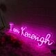 I Am Kenough Pink Neon Sign