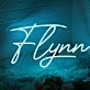 Flynn Blue Neon Sign