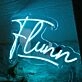 Flynn Blue Neon Sign