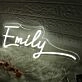 Emily White Neon Sign