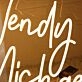 Wendy And Michael Yellow Neon Sign