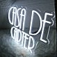 Casa De Carter White Neon Sign