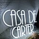Casa De Carter White Neon Sign