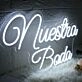Nuestra Boda White Neon Sign