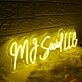 MJ Social LLC Yellow Neon Sign