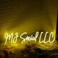 MJ Social LLC Yellow Neon Sign