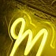 MJ Social LLC Yellow Neon Sign